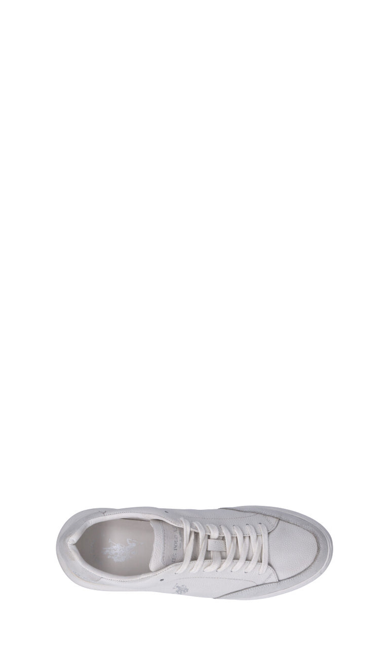U.S. POLO ASSN. Sneaker uomo bianca in pelle