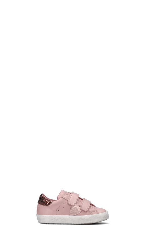 PHILIPPE MODEL Sneaker bimbo rosa in pelle