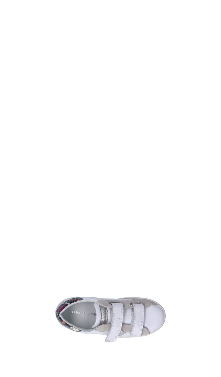 PHILIPPE MODEL Sneaker bimbo bianca in pelle