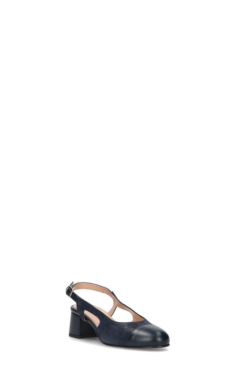 CINZIA VALLE Slingback donna blu in pelle