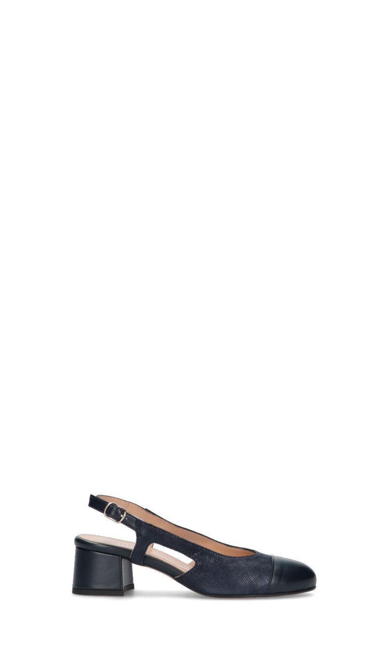 CINZIA VALLE Slingback donna blu in pelle