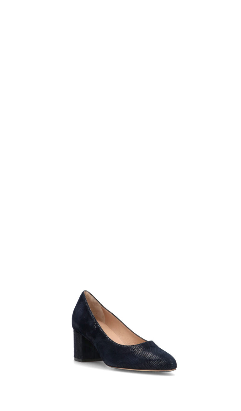 CINZIA VALLE Décolleté donna blu in suede