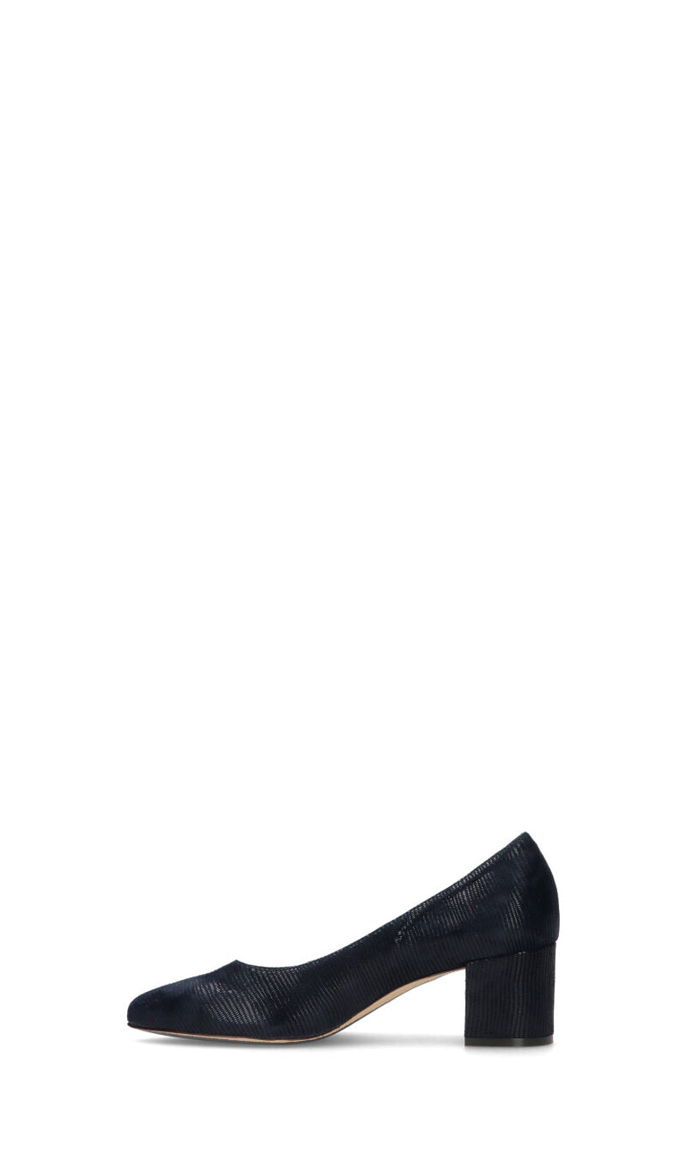 CINZIA VALLE Décolleté donna blu in suede