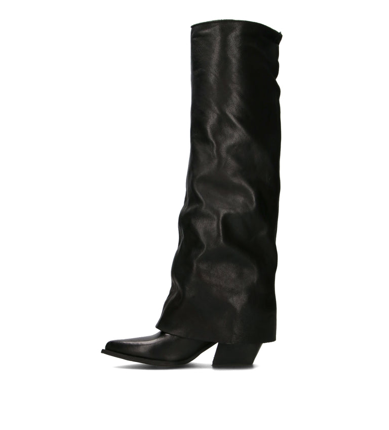 DOROTHYD Stivale donna nero in pelle