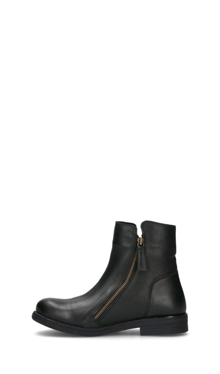 BUENO Tronchetto donna nero in pelle