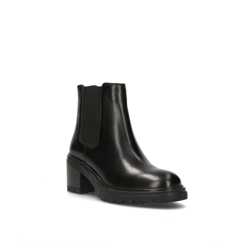 GEOX Tronchetto donna nero in pelle