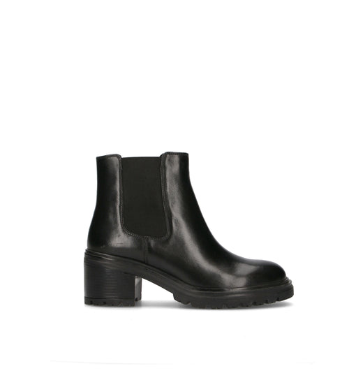 GEOX Tronchetto donna nero in pelle