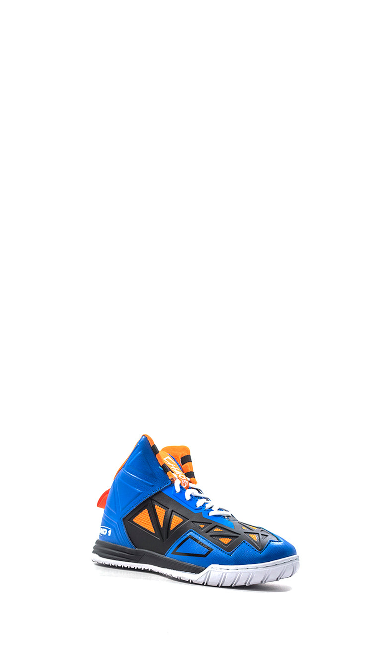 AND1 Scarpa da basket ragazzo blu/arancione