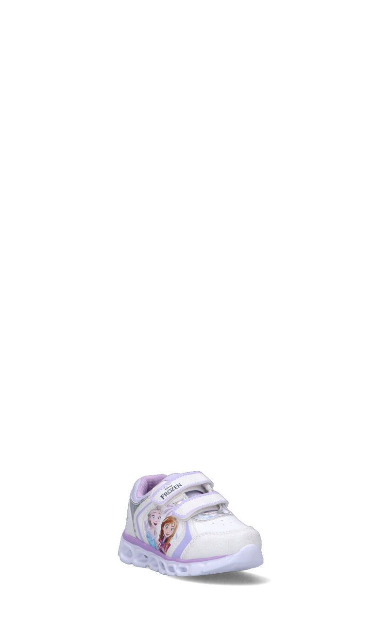 DISNEY Sneaker bimba bianca e lilla con luci