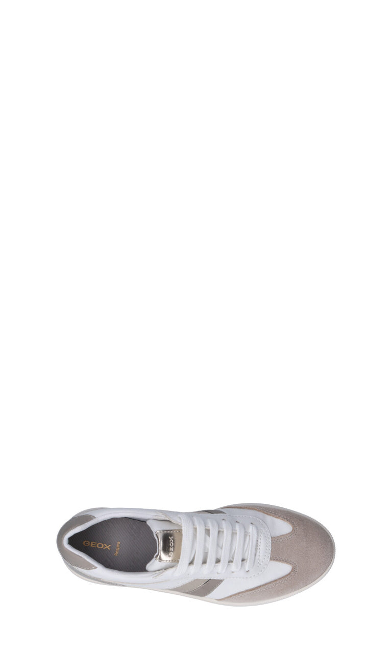 GEOX Sneaker donna bianca/taupe chiaro
