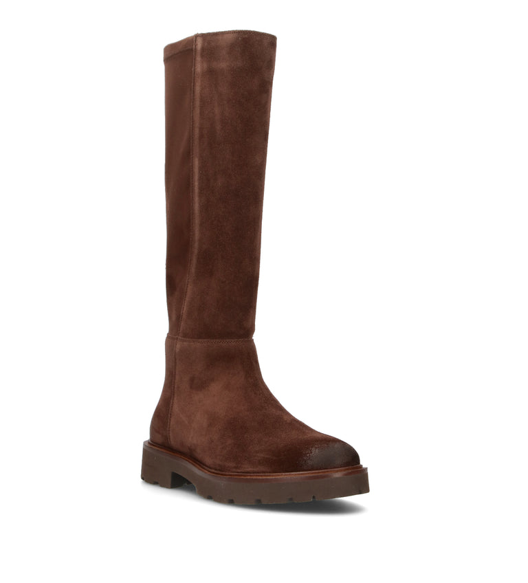 GEOX Stivale donna marrone in suede