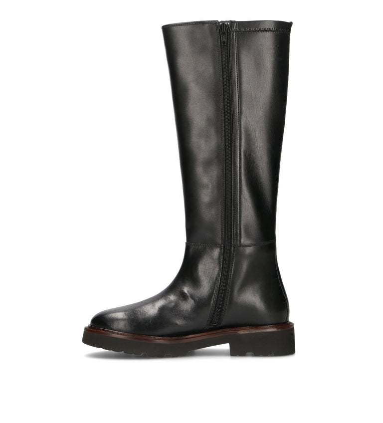 GEOX Stivale donna nero in pelle