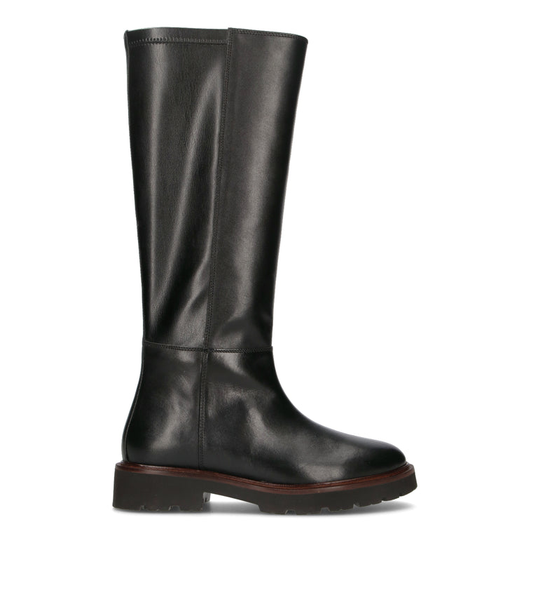 GEOX Stivale donna nero in pelle