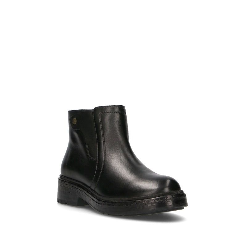 GEOX Tronchetto donna nero in pelle