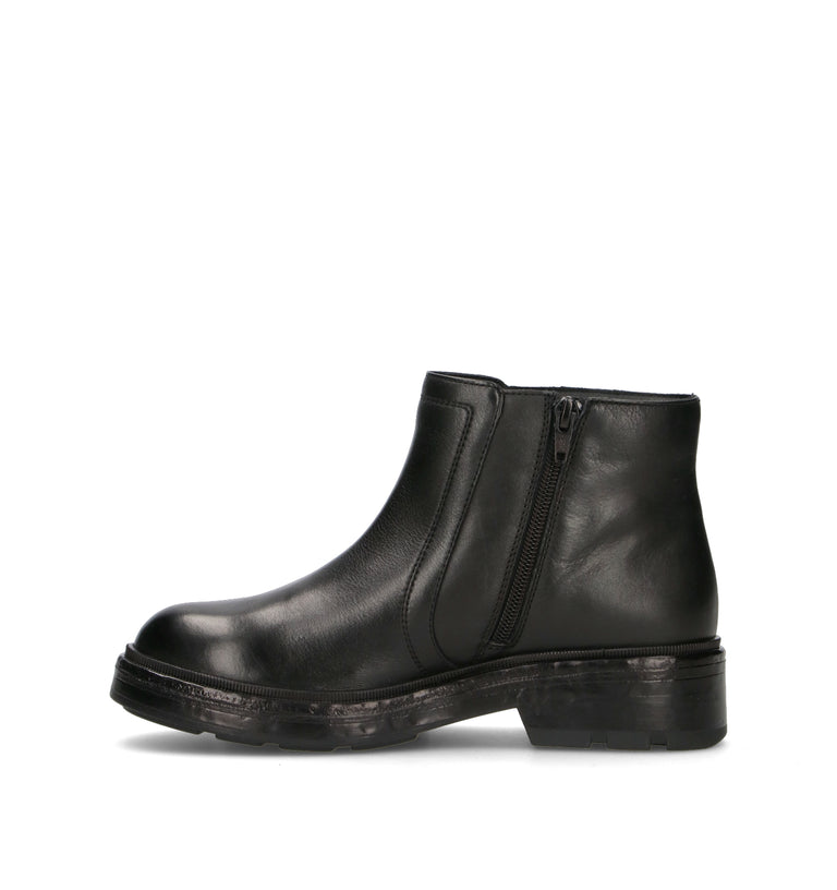 GEOX Tronchetto donna nero in pelle