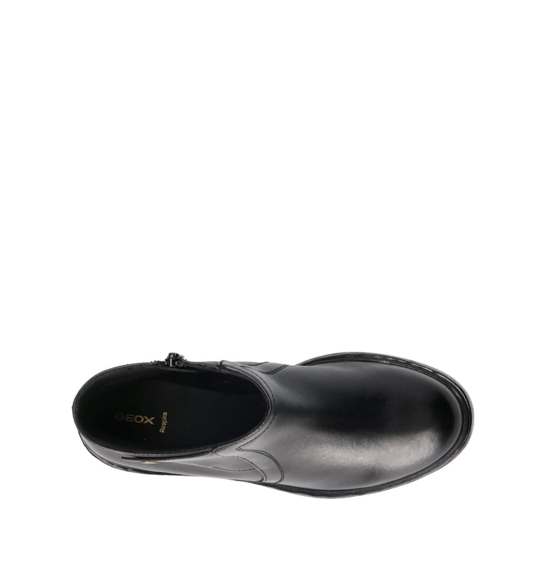 GEOX Tronchetto donna nero in pelle