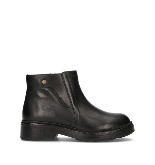 GEOX Tronchetto donna nero in pelle