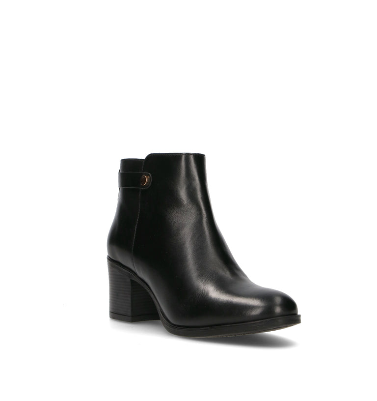 GEOX Tronchetto donna nero in pelle