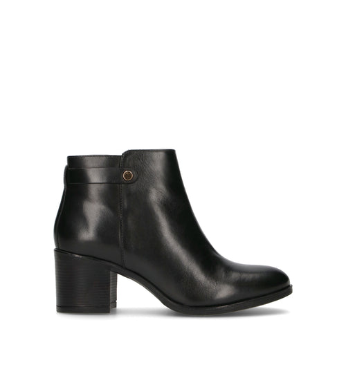 GEOX Tronchetto donna nero in pelle