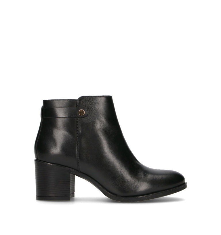 GEOX Tronchetto donna nero in pelle