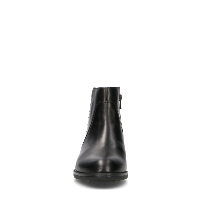 GEOX Tronchetto donna nero in pelle