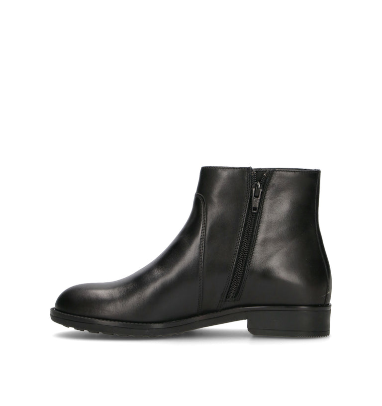 GEOX Tronchetto donna nero in pelle