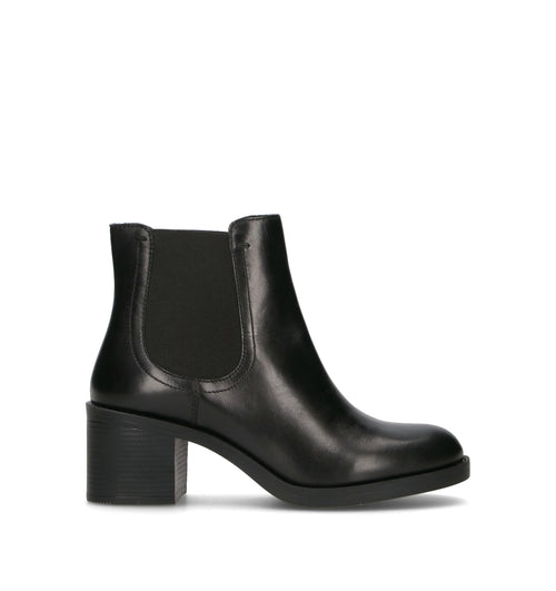 GEOX Tronchetto donna nero in pelle