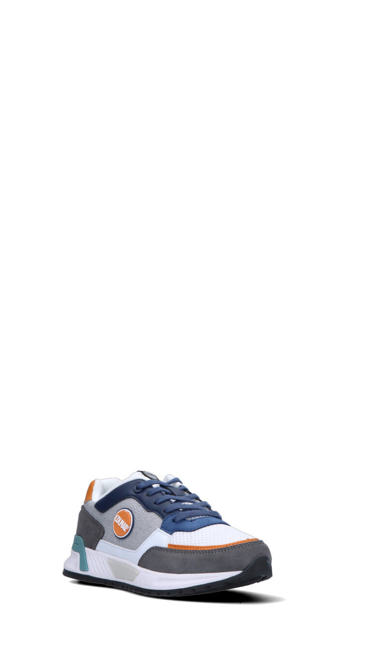 COLMAR Sneaker donna bianca/blu/arancio in suede