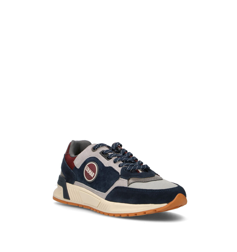 COLMAR Sneaker uomo blu in suede