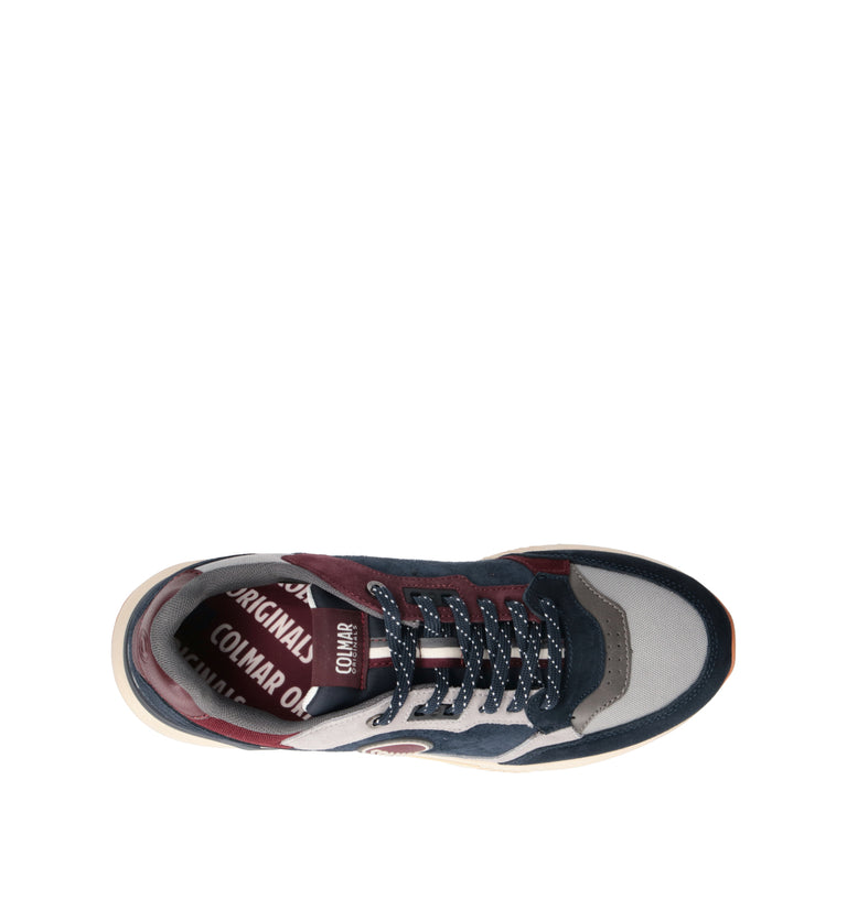 COLMAR Sneaker uomo blu in suede