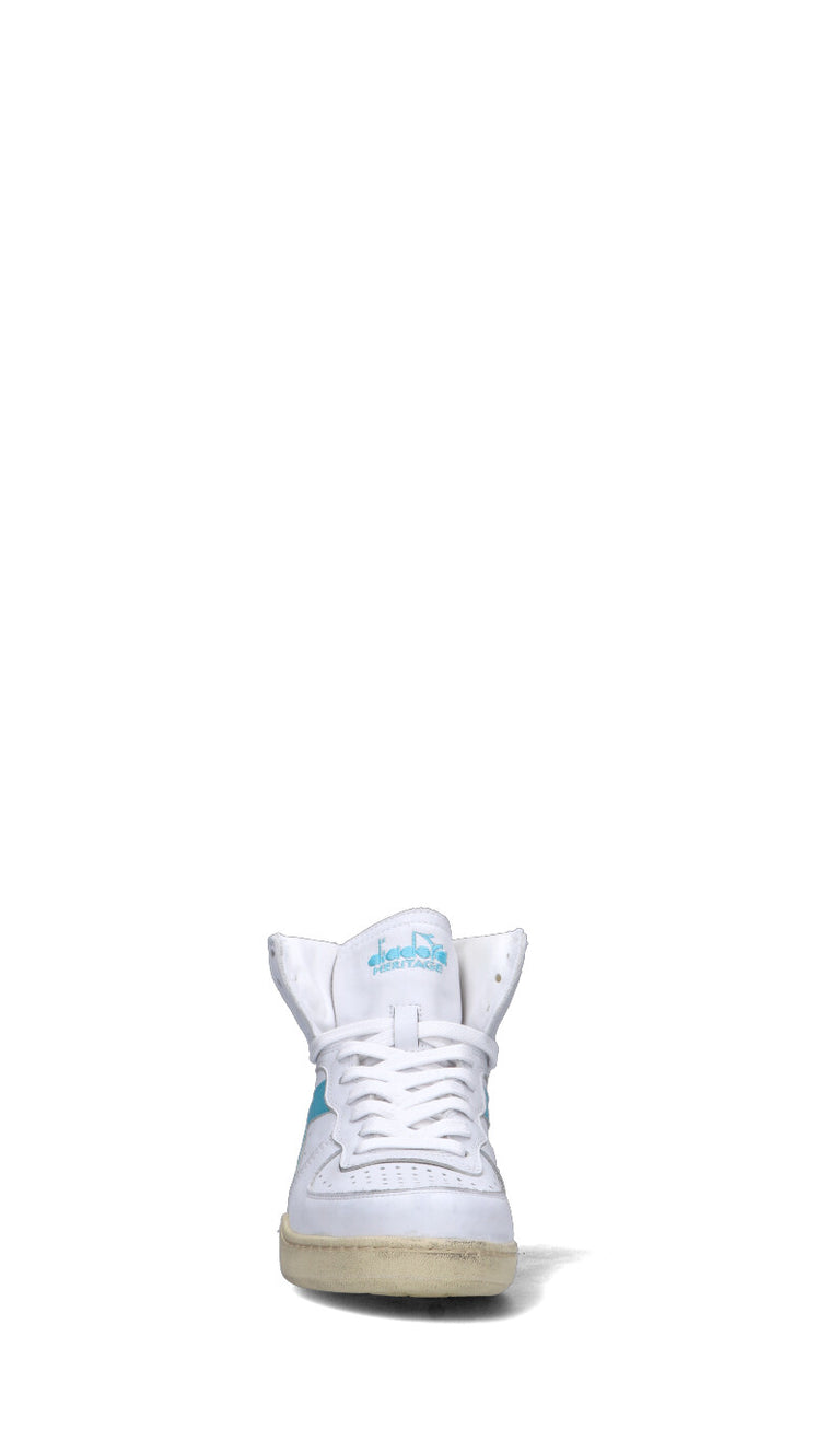 DIADORA HERITAGE - MI BASKET USED Sneaker donna bianca/azzurra in pelle