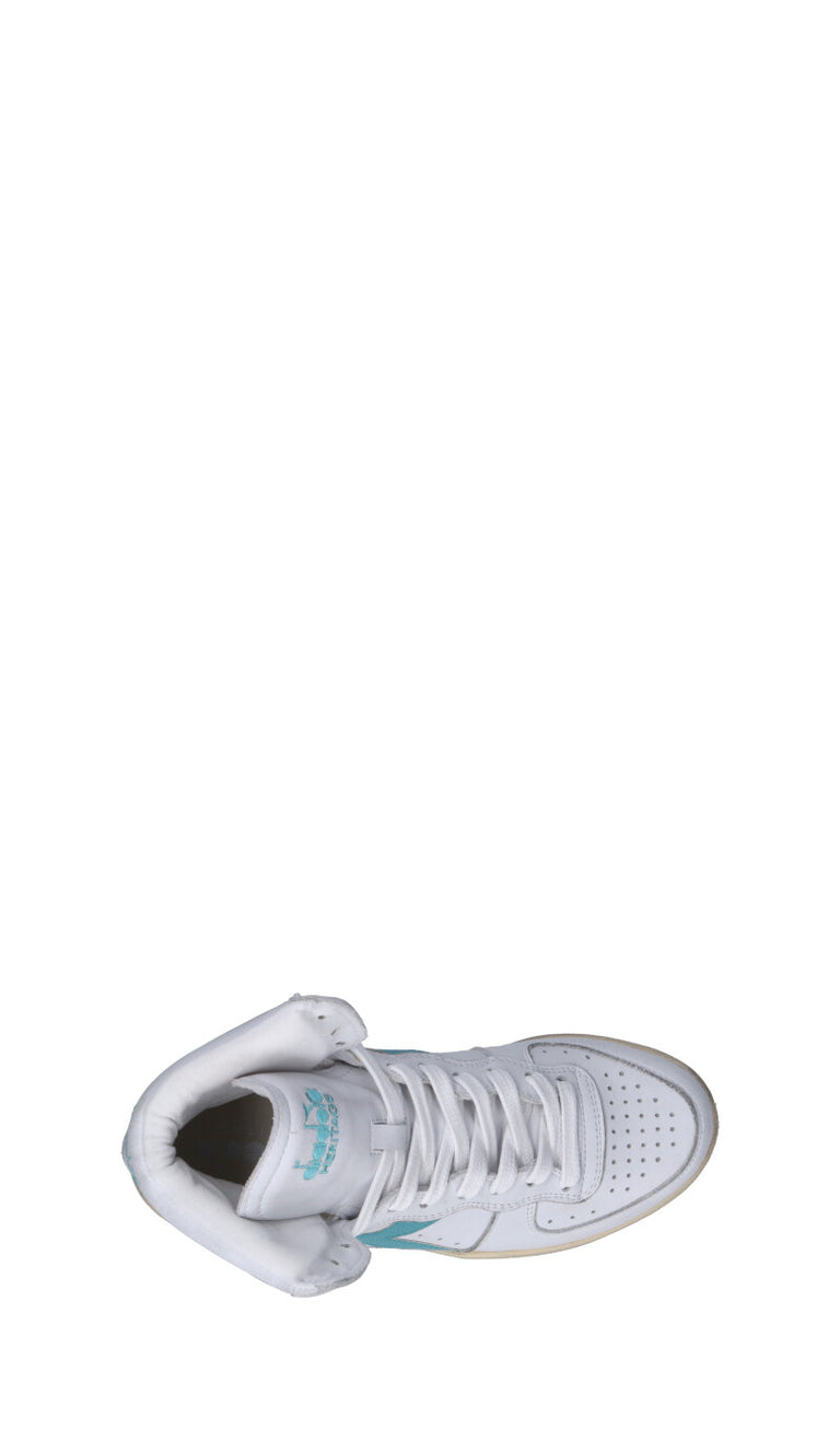 DIADORA HERITAGE - MI BASKET USED Sneaker donna bianca/azzurra in pelle