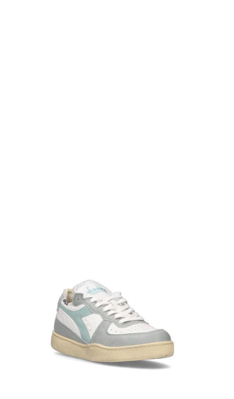 DIADORA HERITAGE - MI BASKET USED Sneaker donna bianca/grigia in pelle