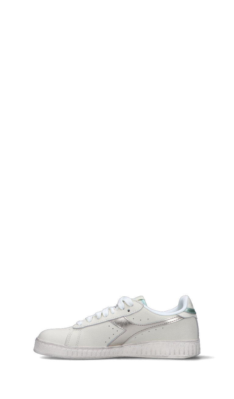DIADORA - GAME L LOW WAX METAL WN Sneaker donna bianca/argento in pelle