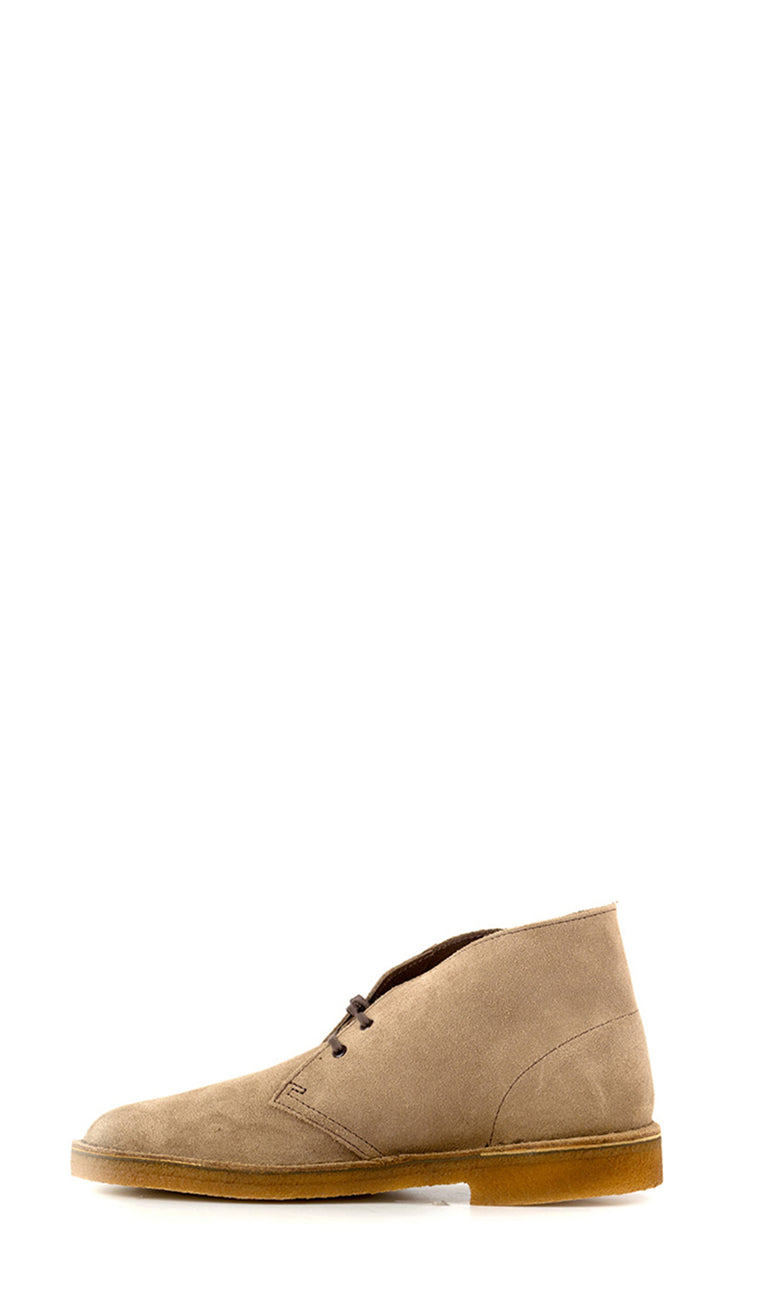 CLARKS DESERT BOOT Polacchino sfoderato uomo beige in suede