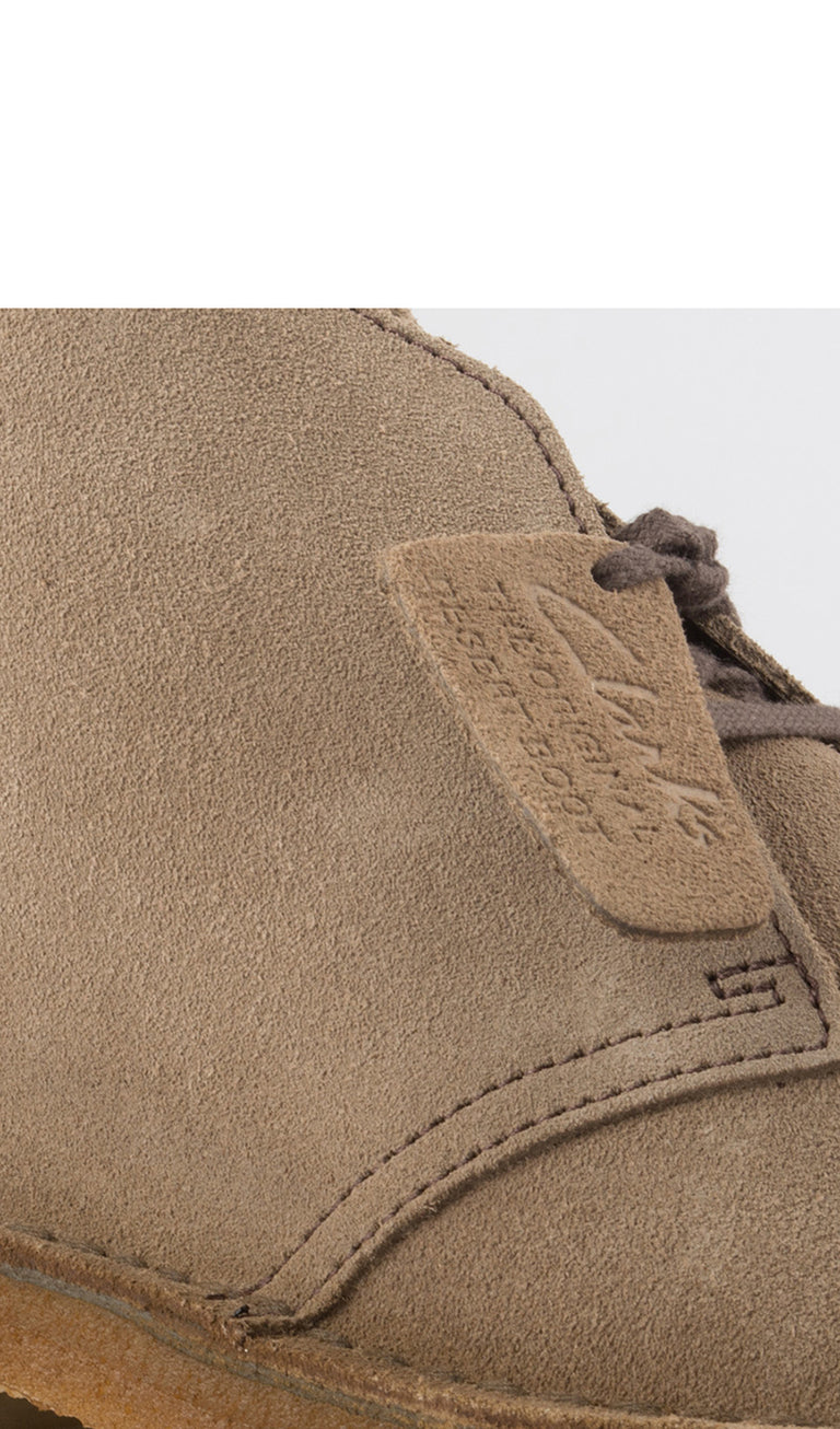 CLARKS DESERT BOOT Polacchino sfoderato uomo beige in suede