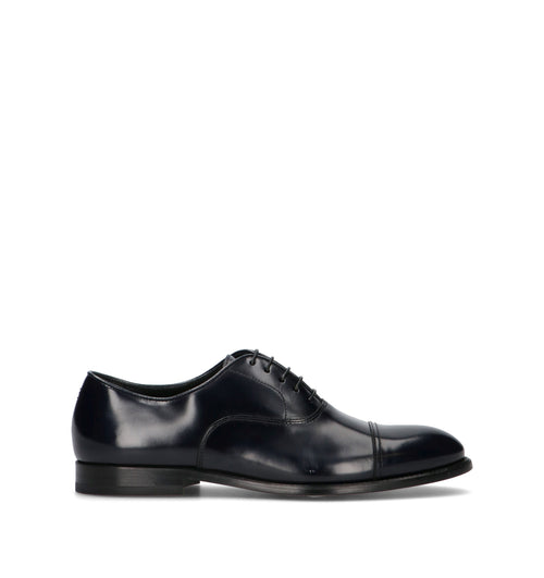 DOUCAL'S Stringata uomo blu in pelle