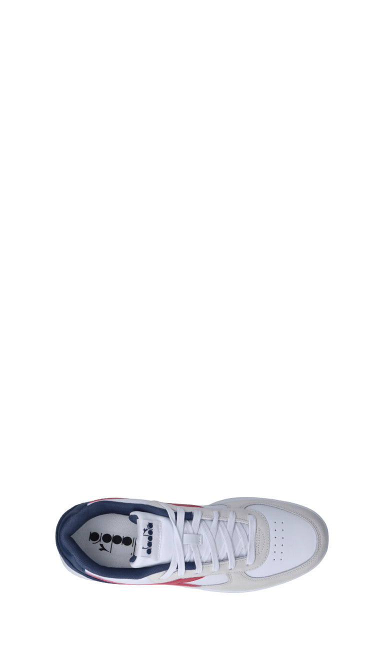 DIADORA Sneaker uomo bianca/blu/panna/rossa in suede