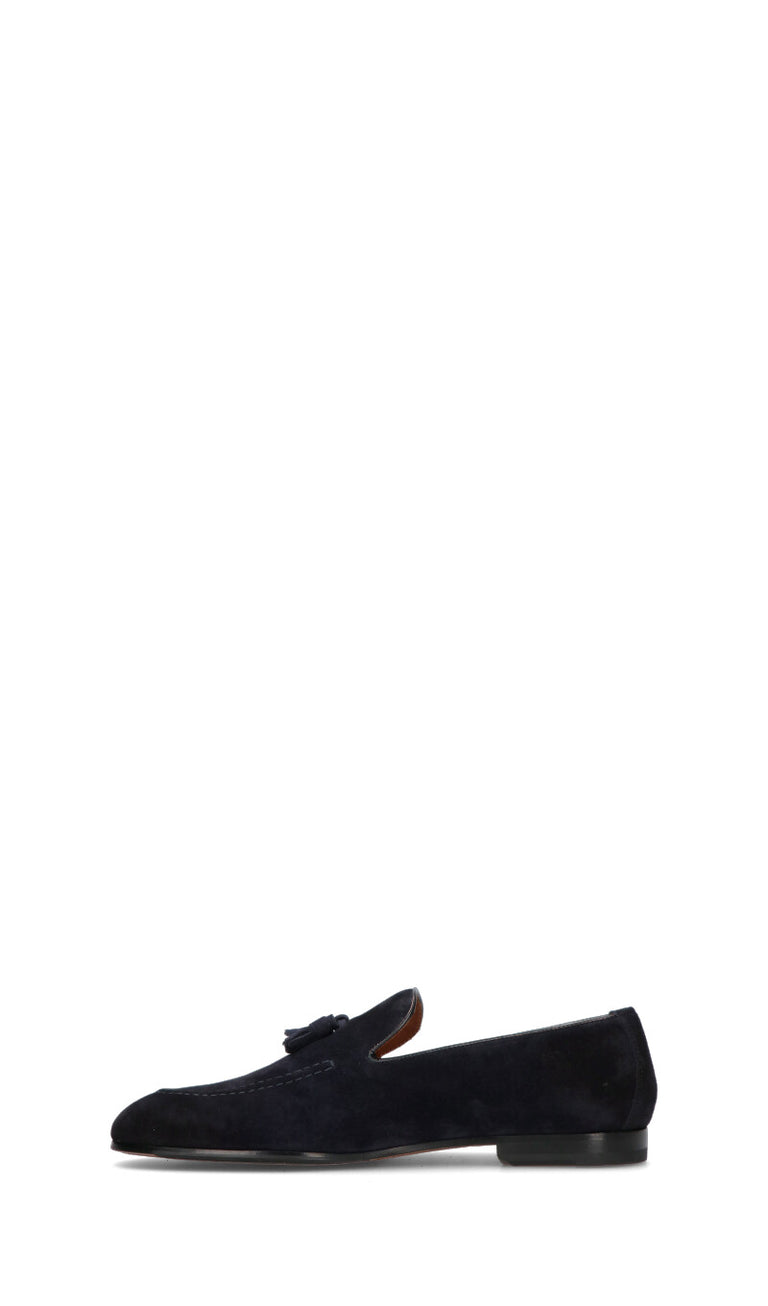 DOUCAL'S Mocassino uomo blu in suede
