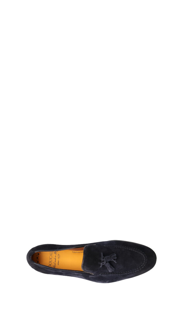 DOUCAL'S Mocassino uomo blu in suede