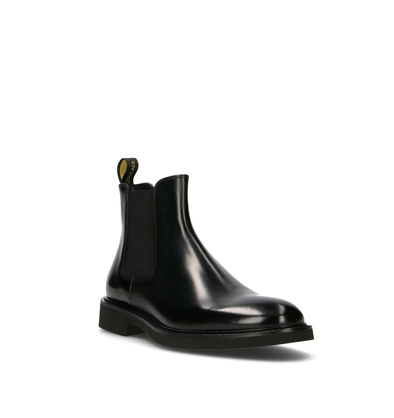 DOUCAL'S Tronchetto uomo nero in pelle
