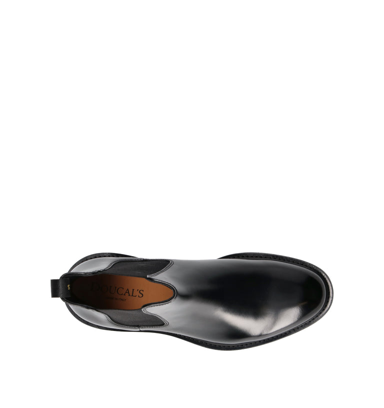 DOUCAL'S Tronchetto uomo nero in pelle