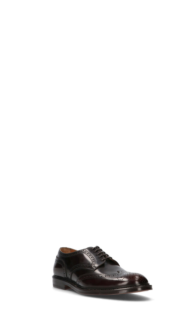 DOUCAL'S Stringata uomo marrone in pelle
