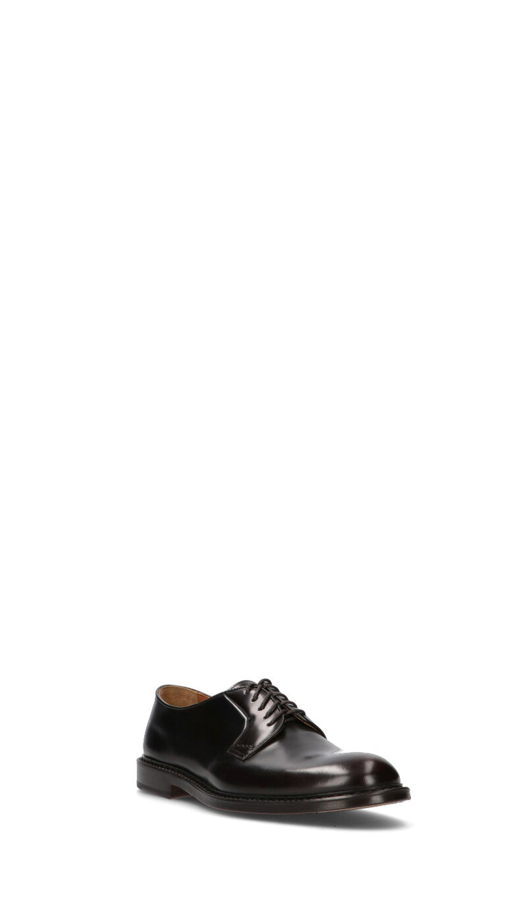 DOUCAL'S Stringata uomo nera in pelle