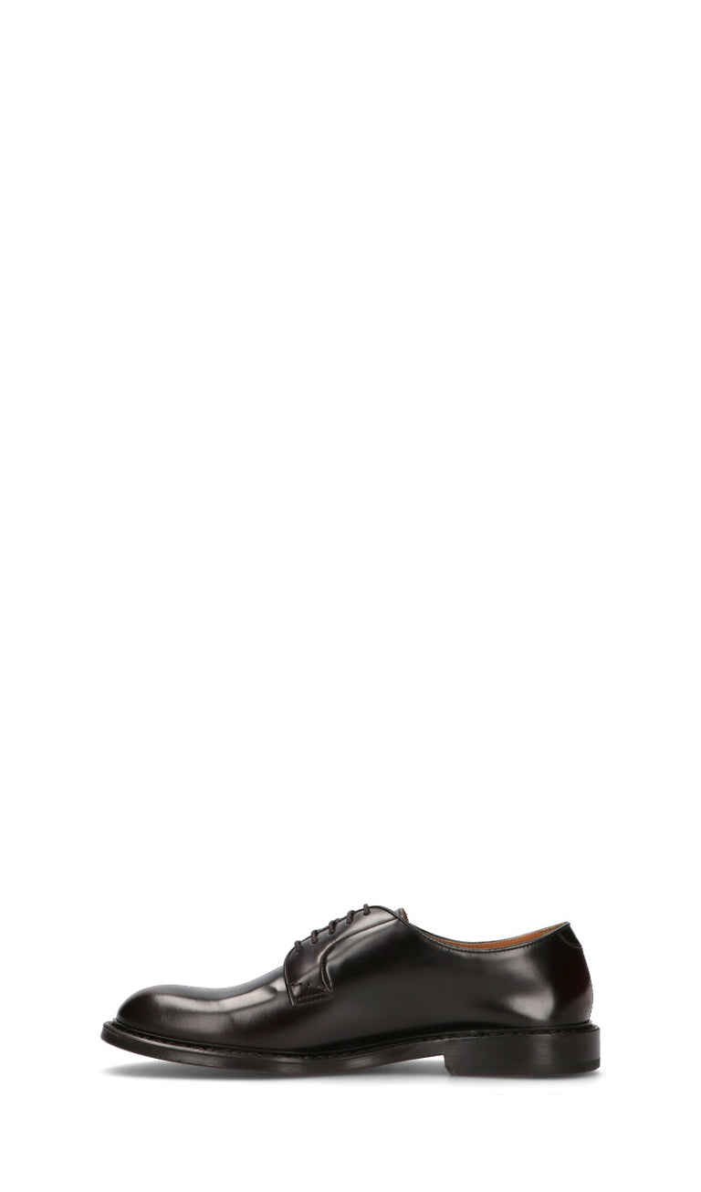 DOUCAL'S Stringata uomo nera in pelle