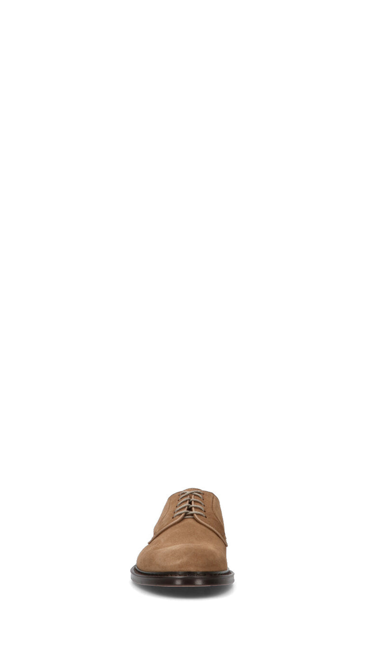 DOUCAL'S Stringata uomo marrone in suede