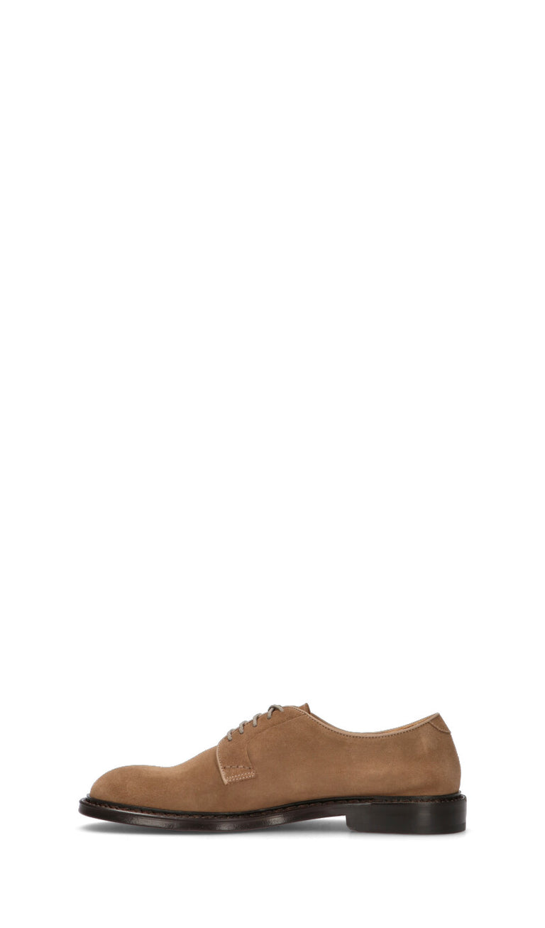 DOUCAL'S Stringata uomo marrone in suede