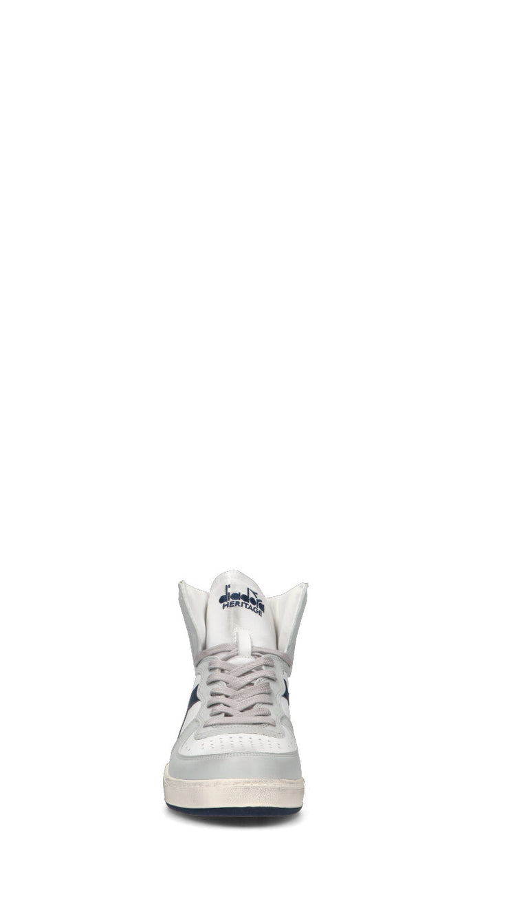 DIADORA HERITAGE - MI BASKET USED Sneaker uomo bianca/grigia in pelle