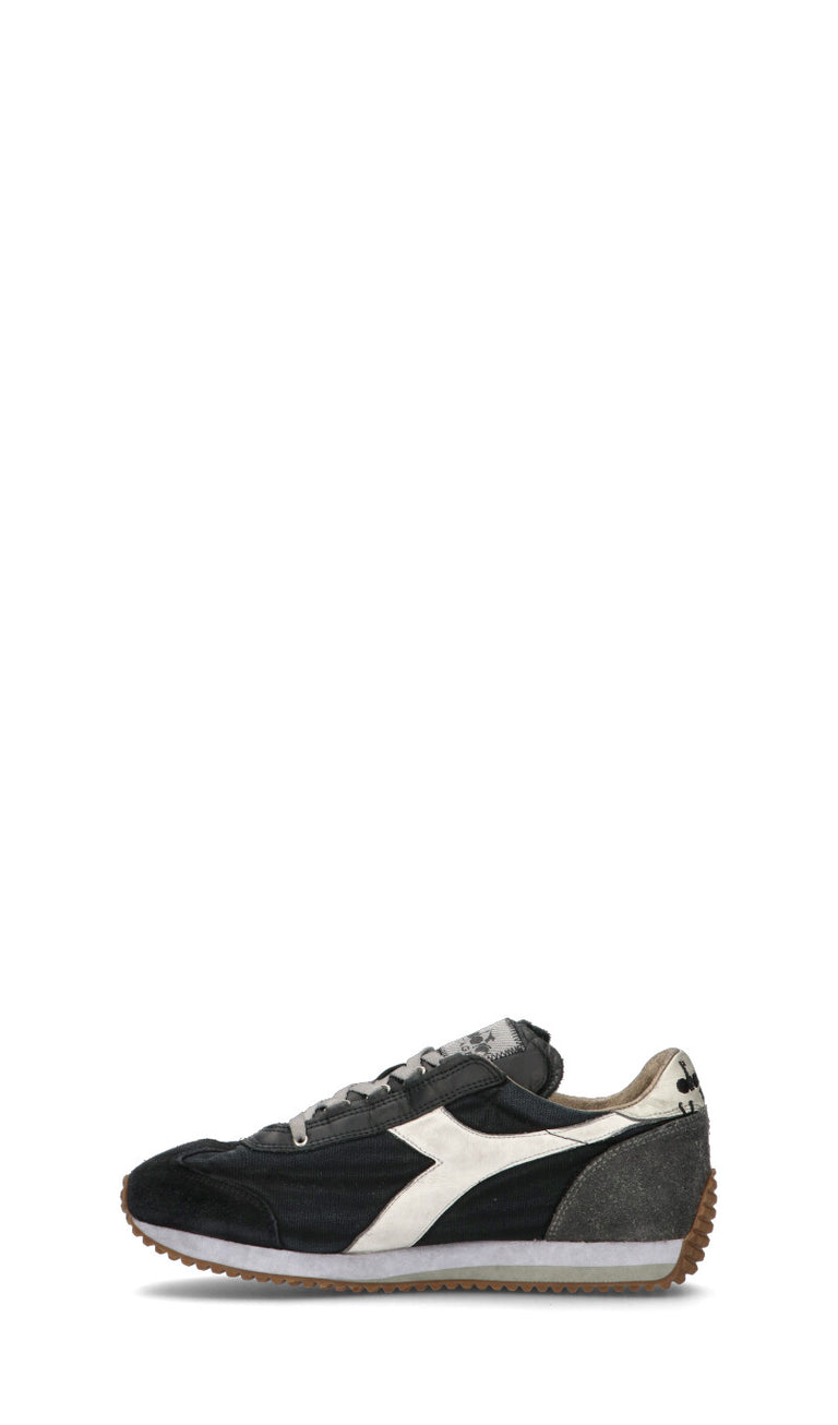 DIADORA HERITAGE - EQUIPE H DIRTY STONE WASH EVO Sneaker uomo nera in suede