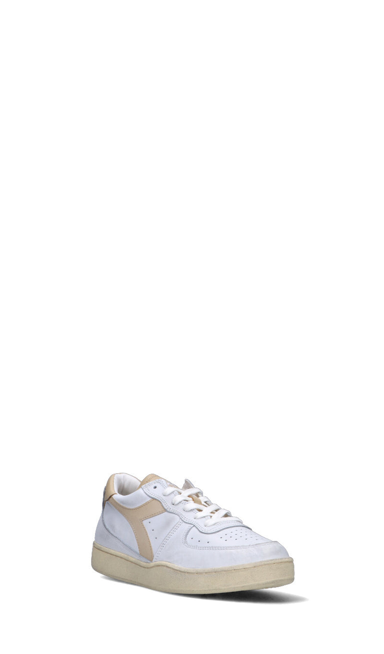 DIADORA HERITAGE - MI BASKET LOW USED Sneaker uomo bianca/beige in pelle